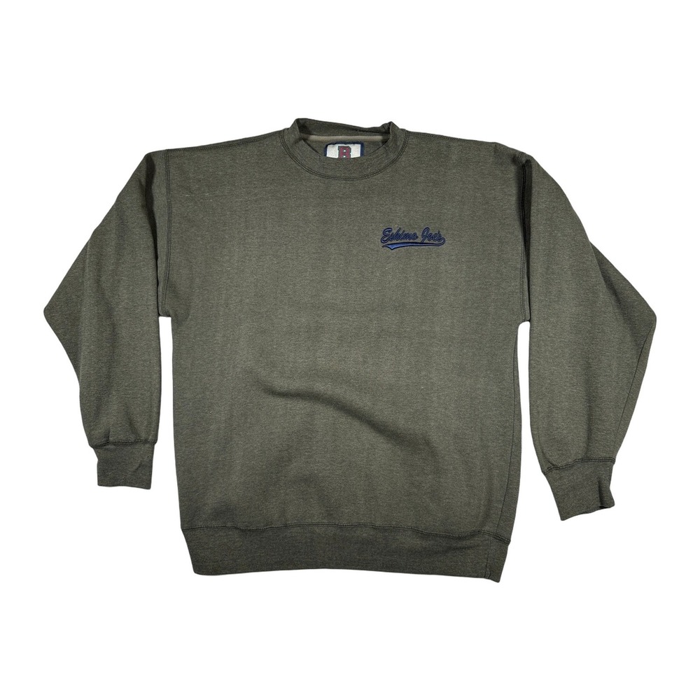 Eskimo‎ Joes Sweatshirt Pullover Crewneck Green XL Mens Long Sleeve Casual Basic